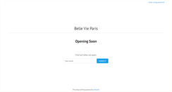 Desktop Screenshot of bellevieparis.com