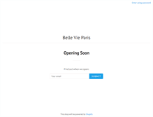 Tablet Screenshot of bellevieparis.com